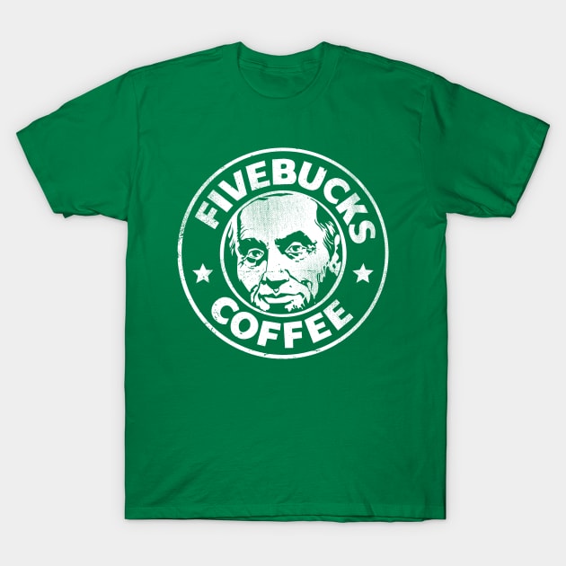 Fivebucks Coffee vintage T-Shirt by zombieroomie